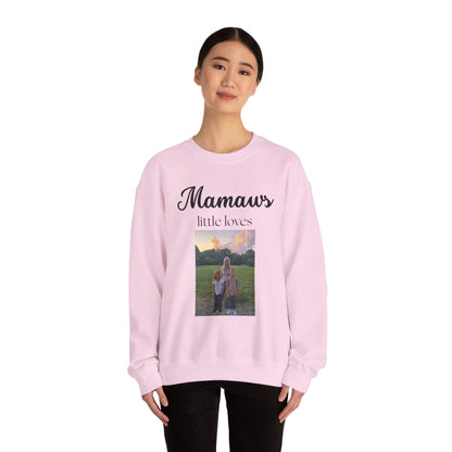 Mamaw Sweatshirt - "Mamaw's Little Loves" Personalized Photo Grandma Gift