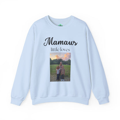 Mamaw Sweatshirt - "Mamaw's Little Loves" Personalized Photo Grandma Gift