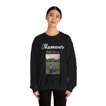 Mamaw Sweatshirt - "Mamaw's Little Loves" Personalized Photo Grandma Gift
