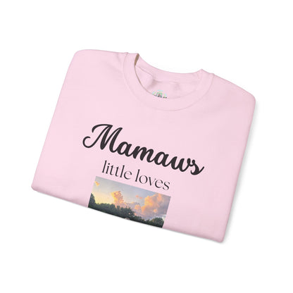 Mamaw Sweatshirt - "Mamaw's Little Loves" Personalized Photo Grandma Gift