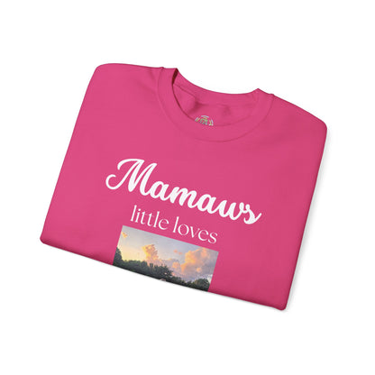 Mamaw Sweatshirt - "Mamaw's Little Loves" Personalized Photo Grandma Gift