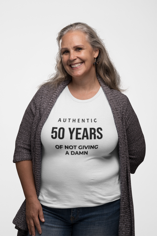 50 Years of Not Giving a Damn T-Shirt — Funny 50th Birthday Tee