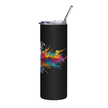 Pit Bull Pet Tumbler – Personalized "Pepper" Stainless Steel 20oz Travel Cup