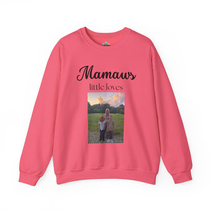 Mamaw Sweatshirt - "Mamaw's Little Loves" Personalized Photo Grandma Gift