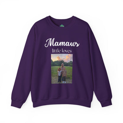 Mamaw Sweatshirt - "Mamaw's Little Loves" Personalized Photo Grandma Gift