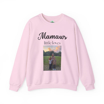 Mamaw Sweatshirt - "Mamaw's Little Loves" Personalized Photo Grandma Gift